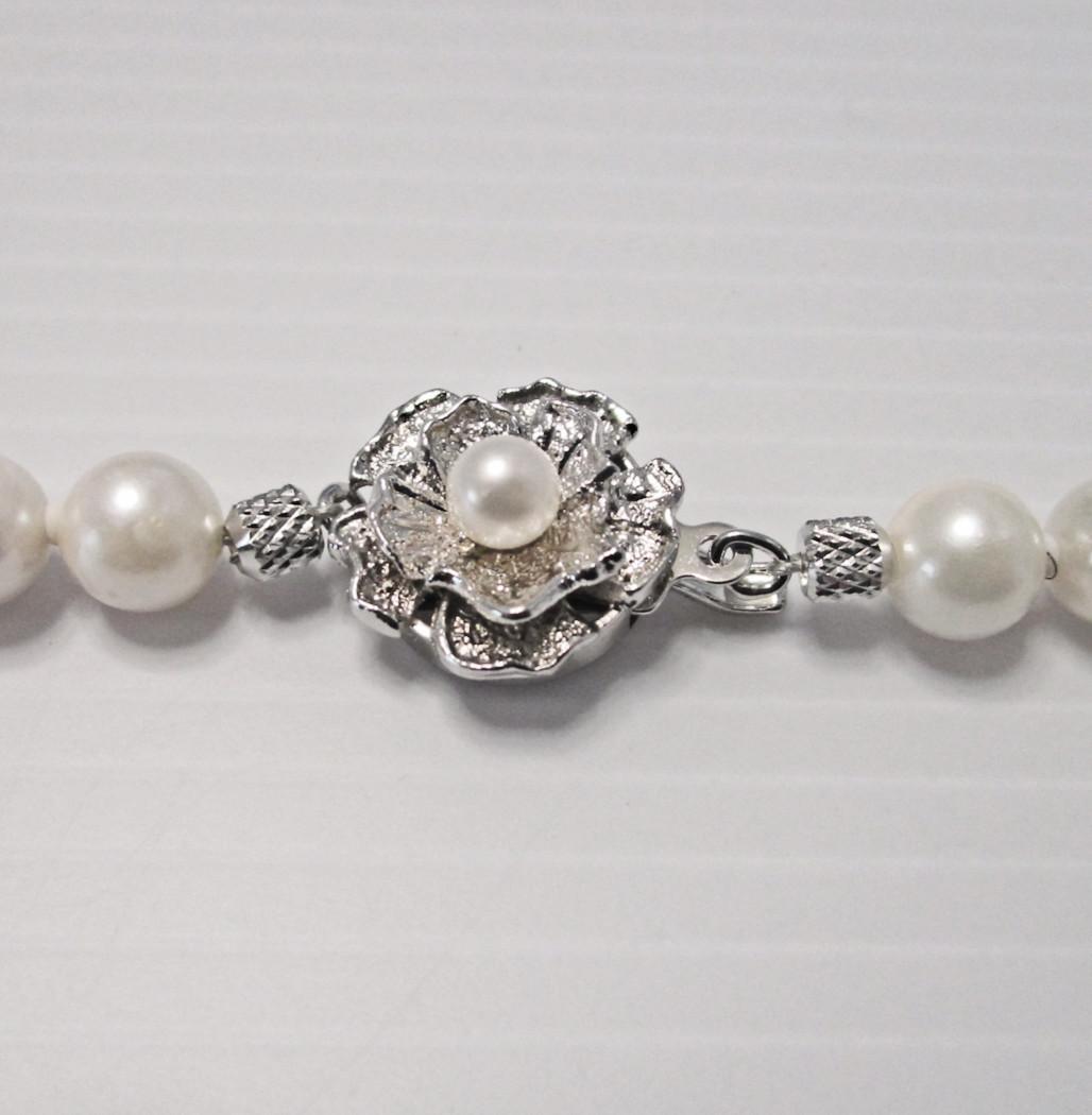 セール☆美品☆あこや本真珠ネックレス・イヤリング ６.５-７ミリ 鑑別書・ケース