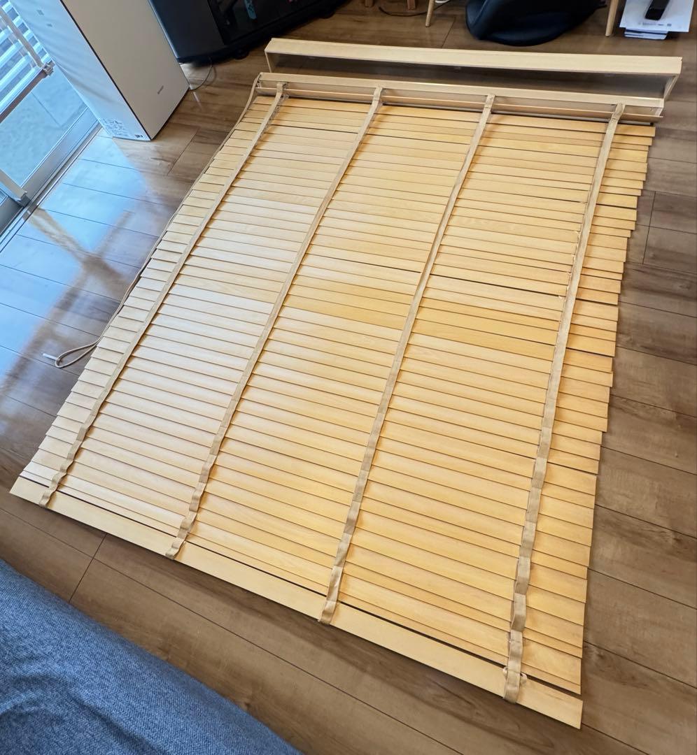 ⭐️お値下げしました⭐️【ニトリ】木製ブラインド ナチュラル（幅160×高さ195）