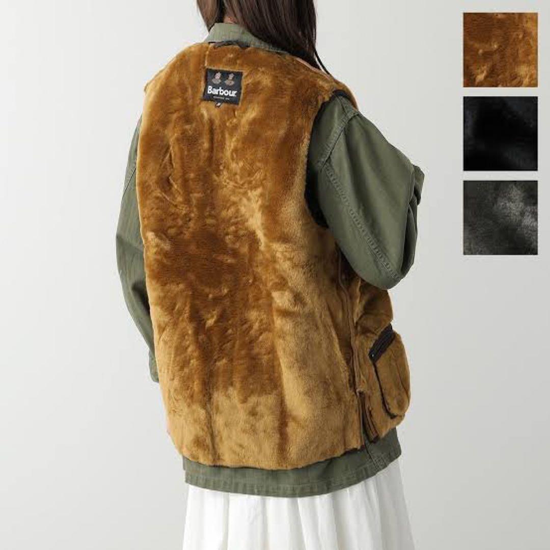 Barbour ブラウン フリースベスト