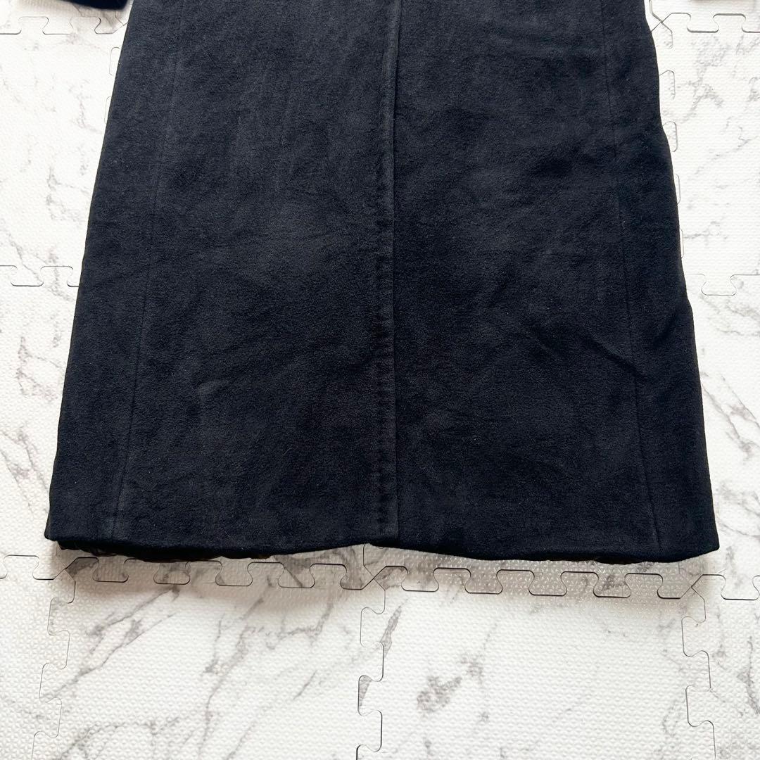 美品♡ マックスアンドコー アンゴラ混 マキシ丈 チェスターコート 黒 40