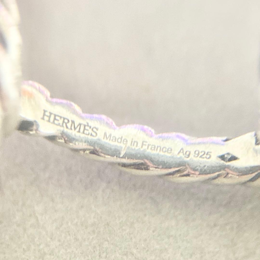 HERMÈS カフリンクス ツイストロープデザイン silver 925