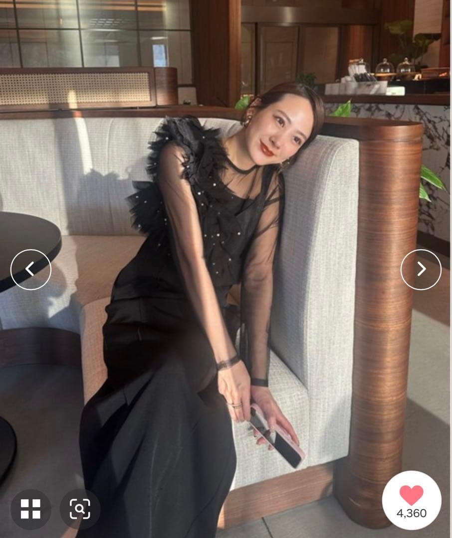 ANDRESD パールビスチェドレス / pearl bustier dress