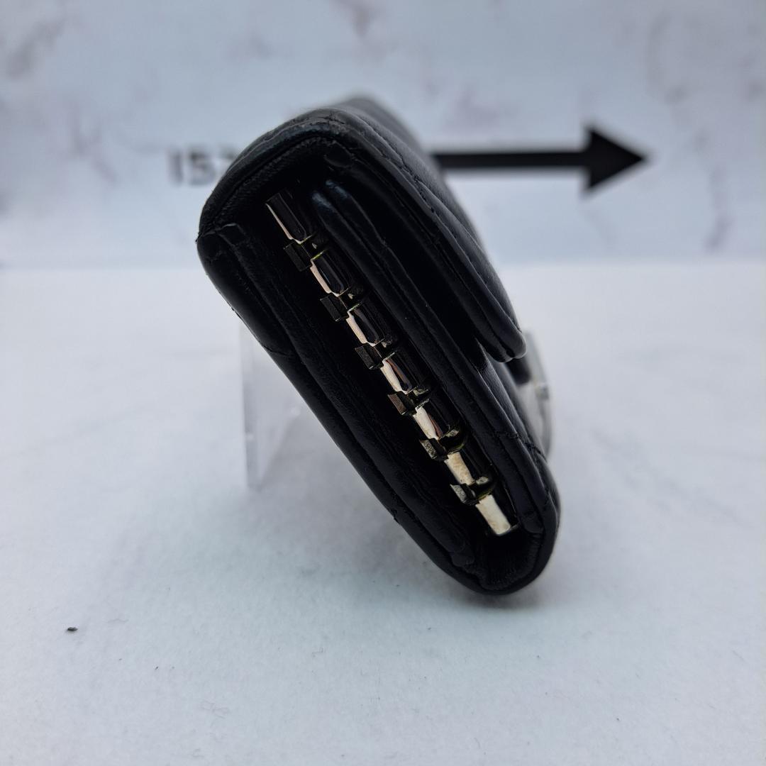 CHANEL　マトラッセ　キーケース　ブラック　ラムスキン