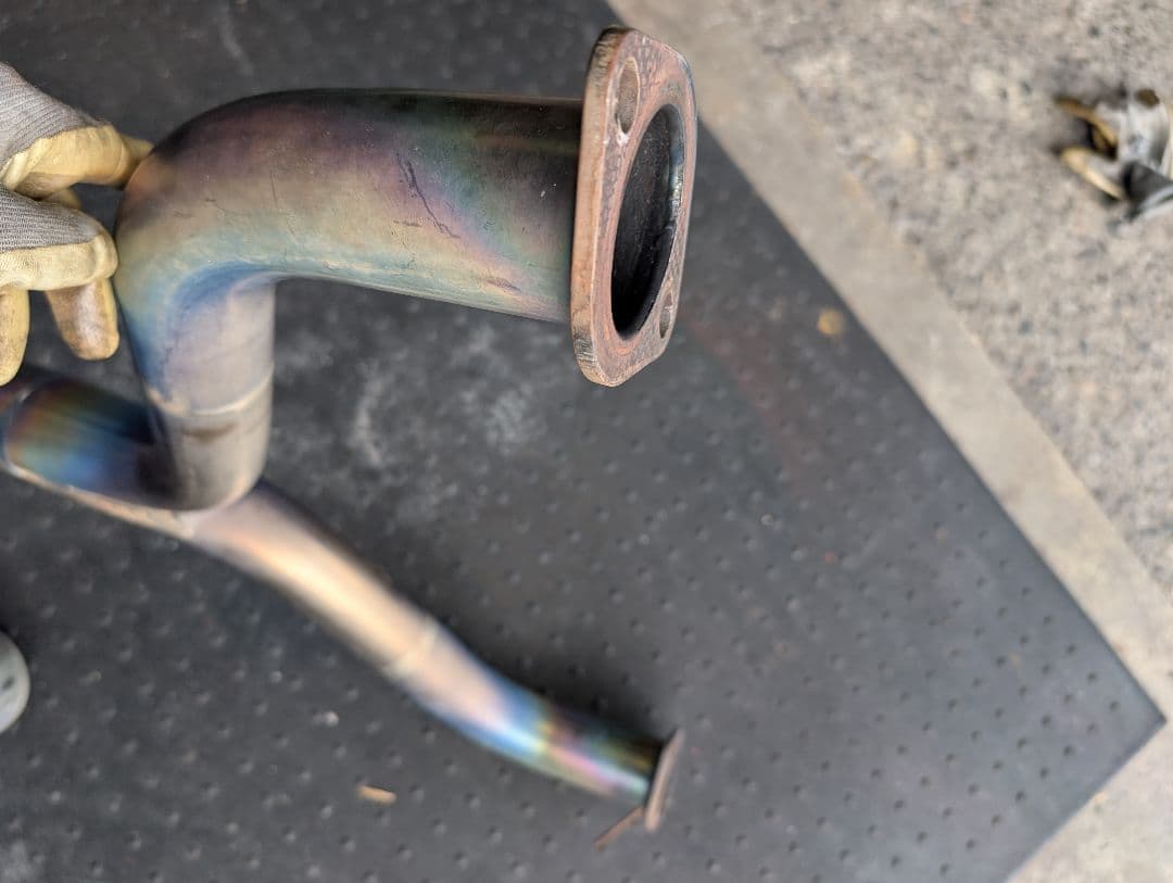 「aka86」アミューズ AMUSE　R1チタンフロントパイプ