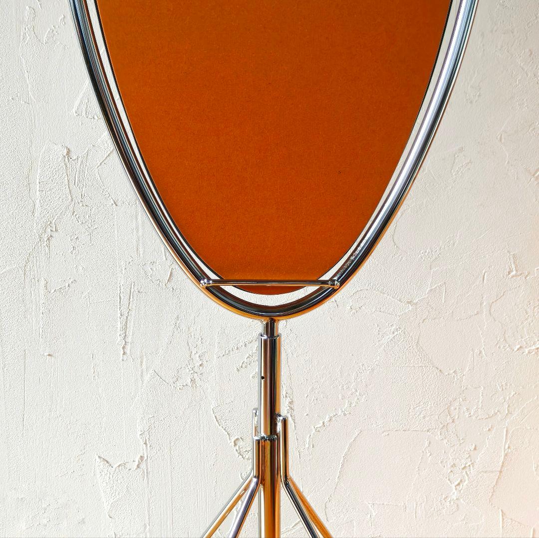 【80s】アスプルンド　アロー　スタンドミラー　オーバル　スペースエイジ　取説付