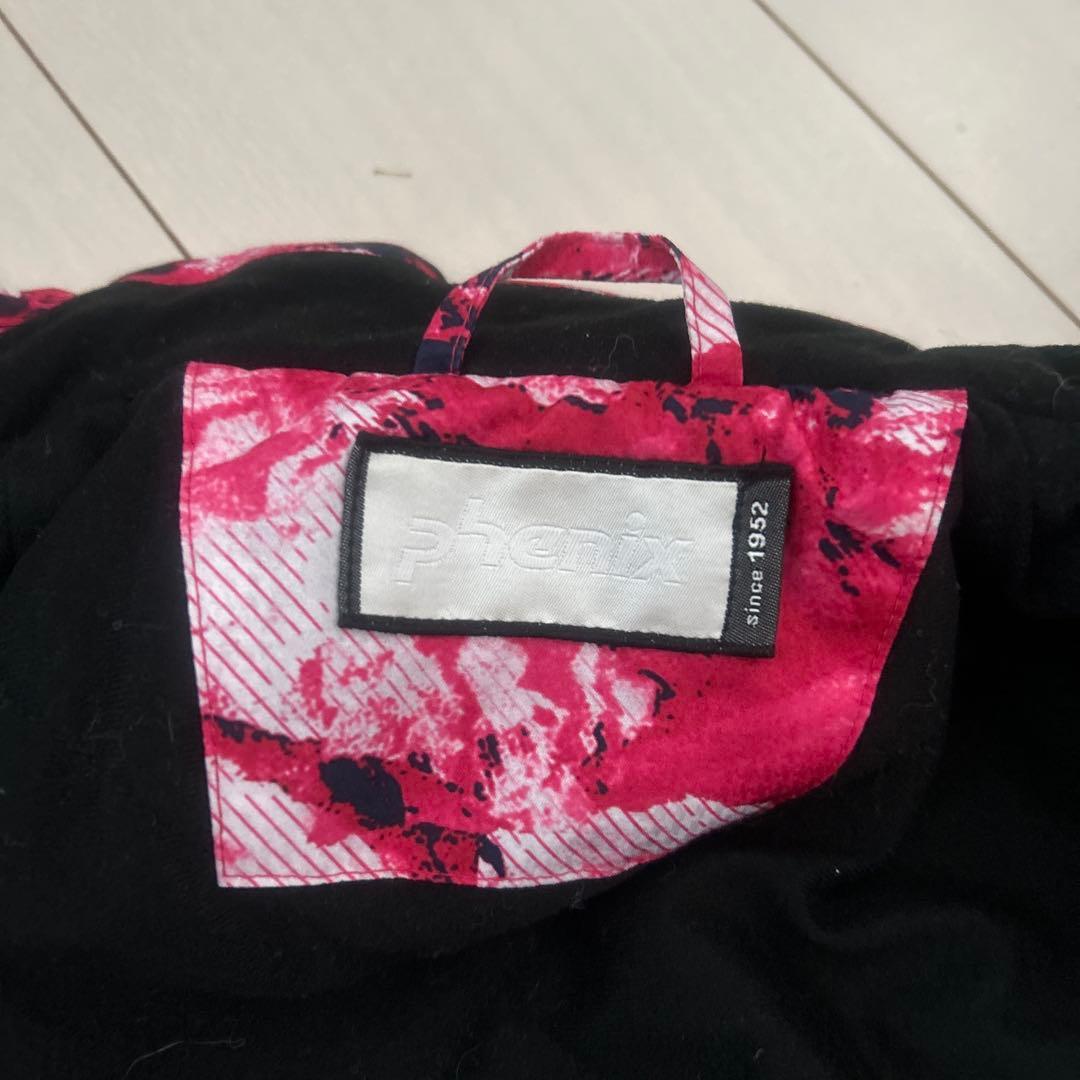 子ども用ピンク迷彩スキーウェア