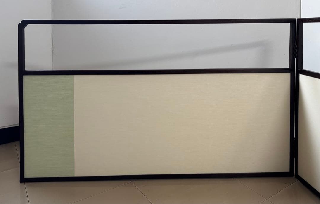 向蝶 枠付 風炉先屏風 茶道具