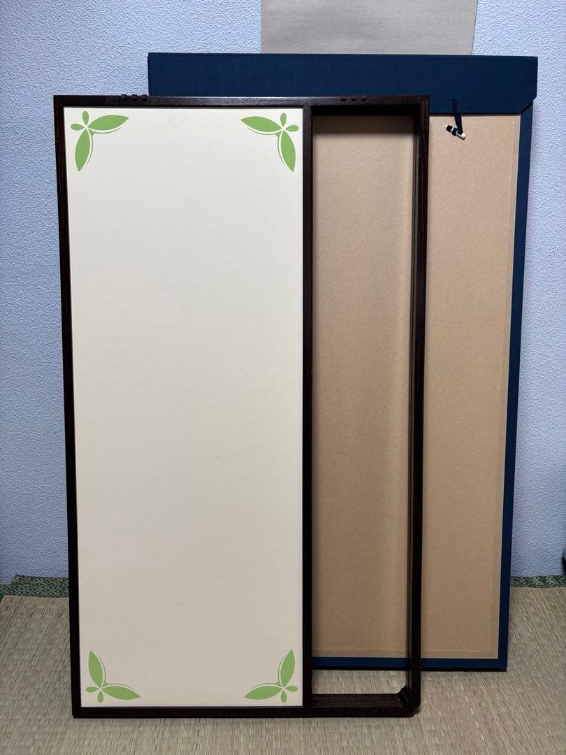 向蝶 枠付 風炉先屏風 茶道具