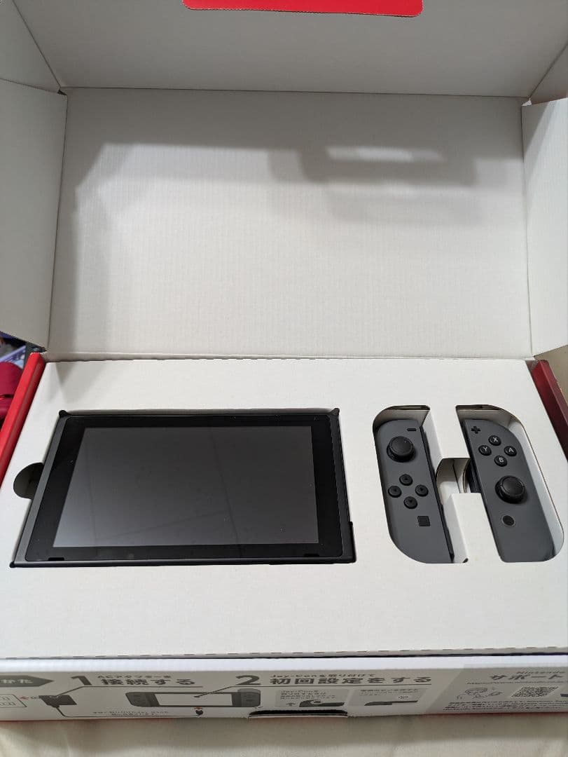【初期化済】Nintendo Switch 本体 グレー Joy-Con付き