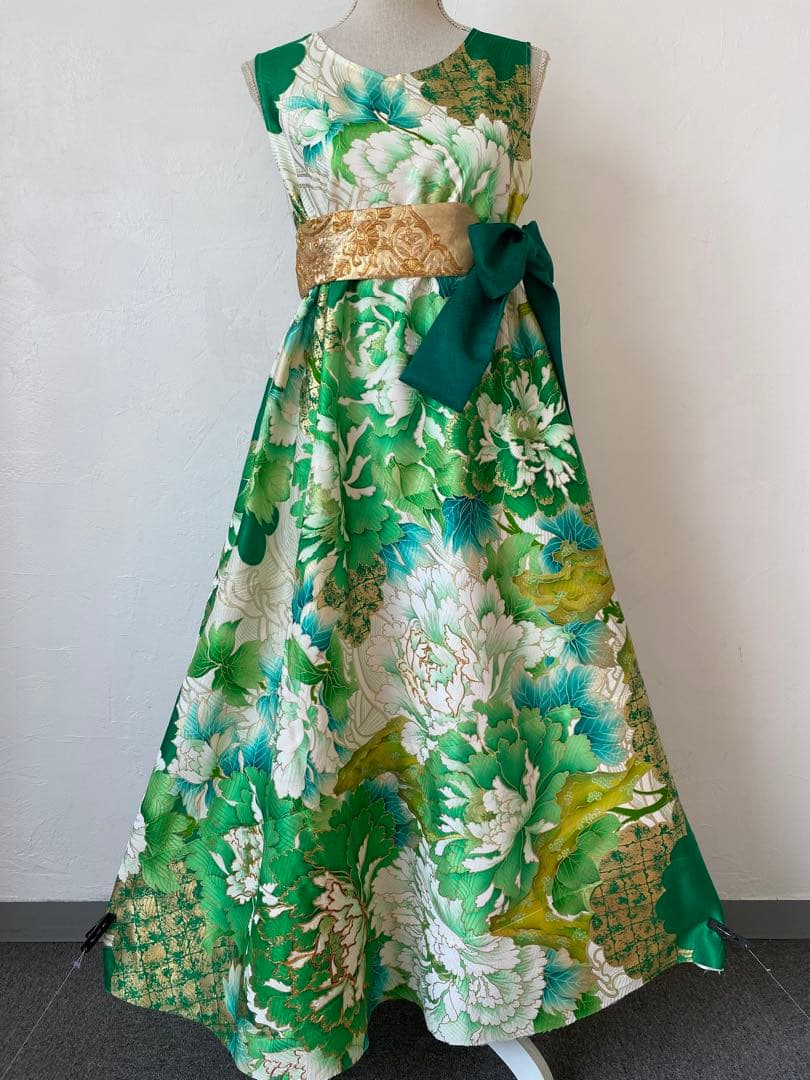 3237 着物　リメイク　ドレス　ワンピース