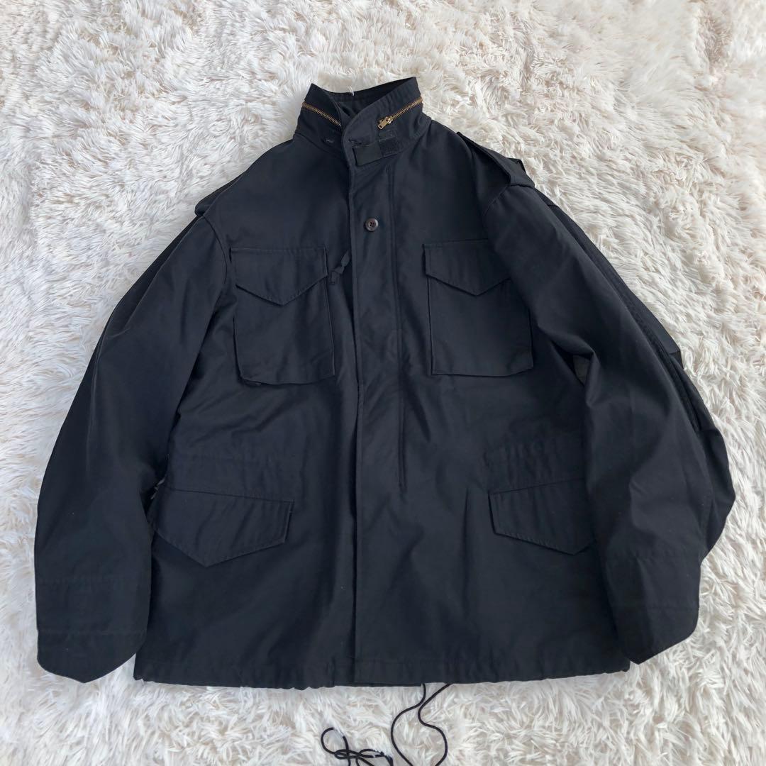 アルファインダストリーズ　ミリタリージャケット　ブラック黒M-65