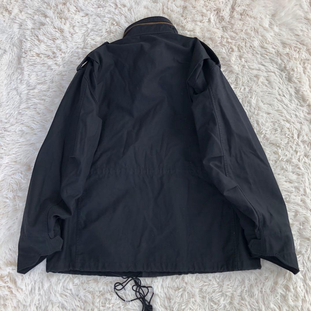 アルファインダストリーズ　ミリタリージャケット　ブラック黒M-65