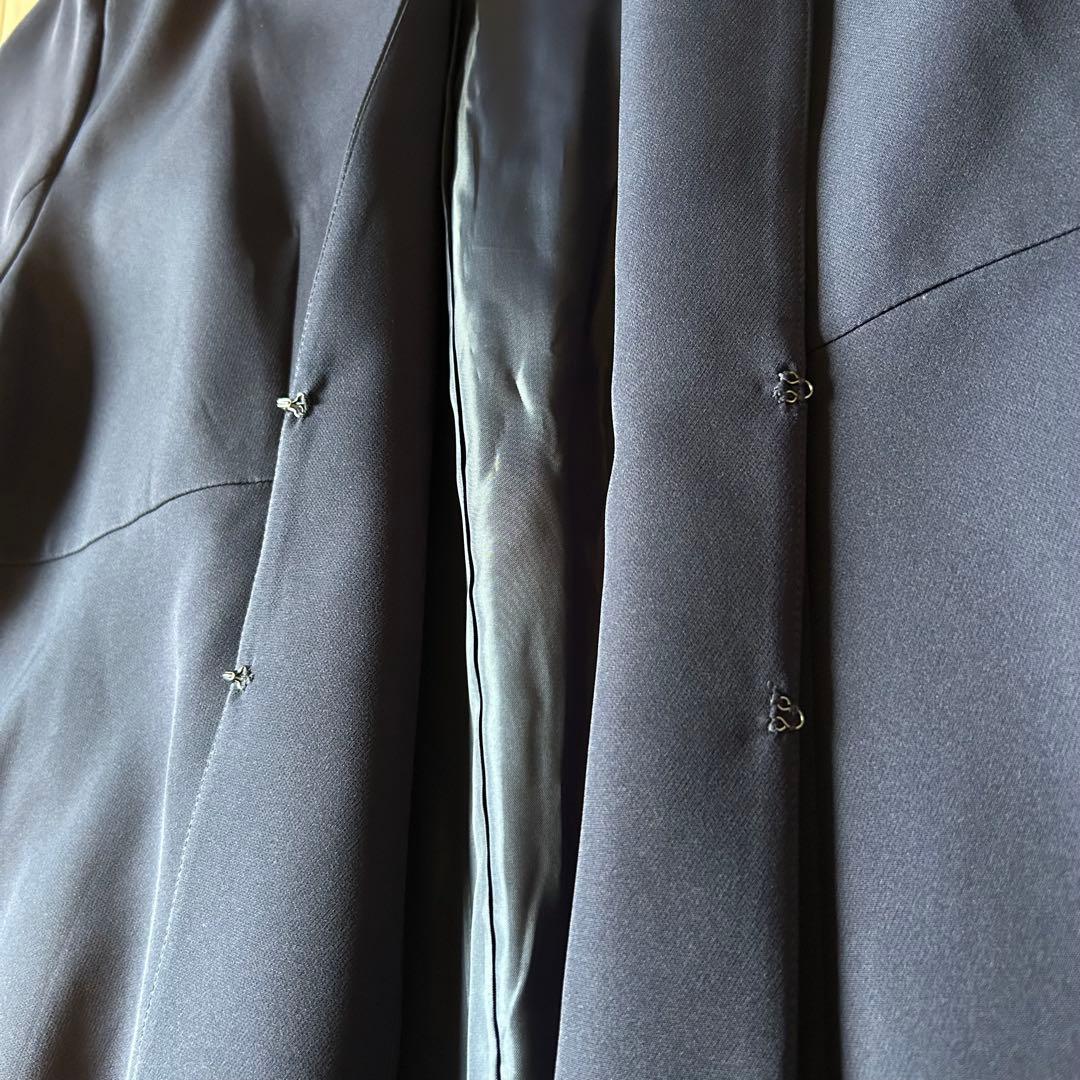 新品＊ルイルエブティック完売品ノーカラーフレアースリーブジャケットのみMネイビー