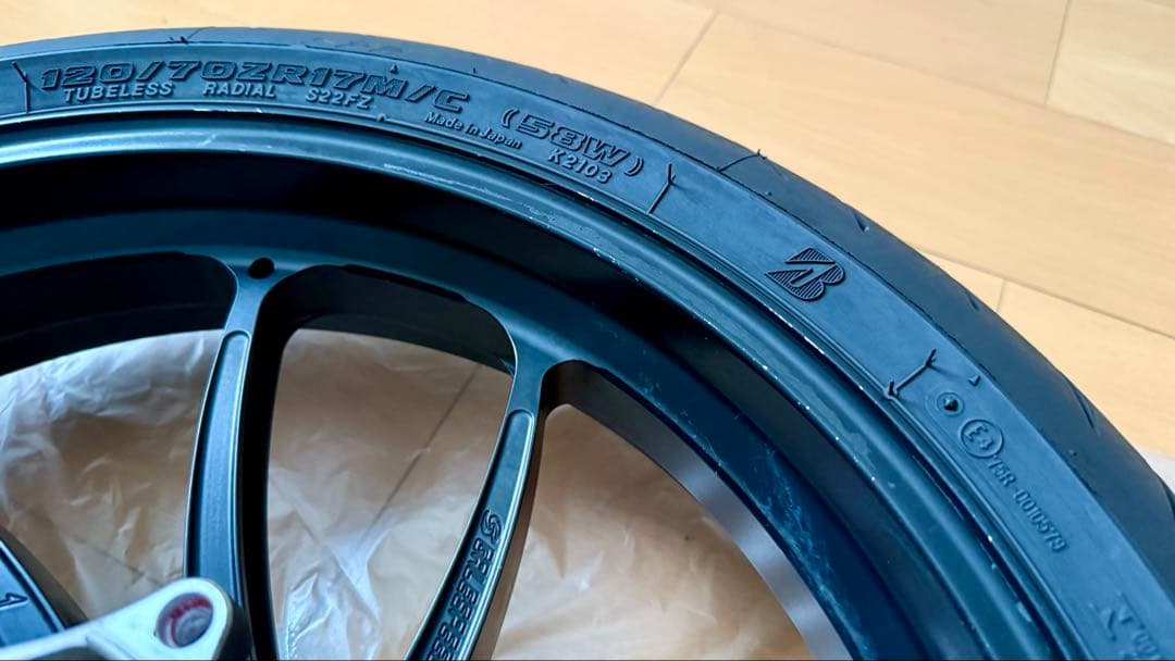 【さだきち】ZX25R ゲイルスピード アルミ鋳造ホイール 前後