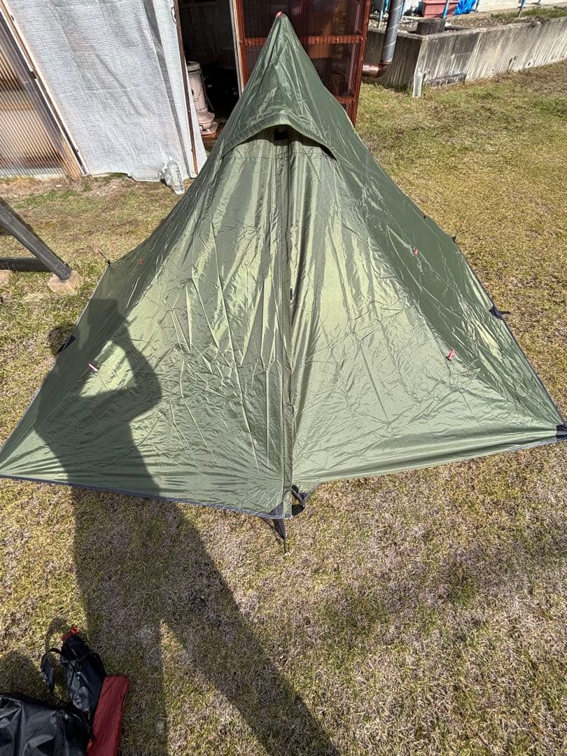 1人用ソロピラミッド型テントセット