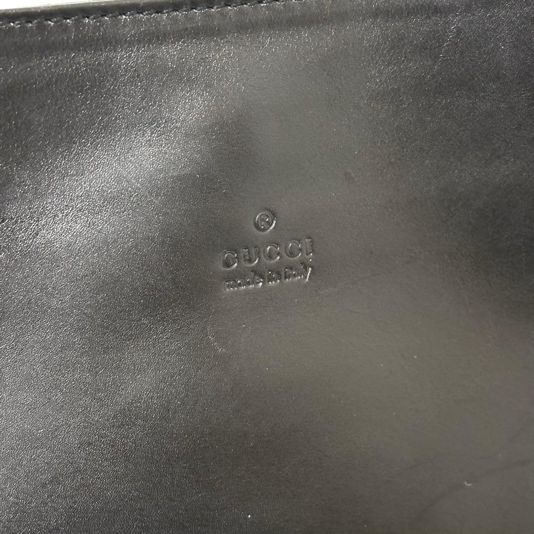 希少 美品 GUCCI ワンショルダー バッグ レザー ブラック 自立