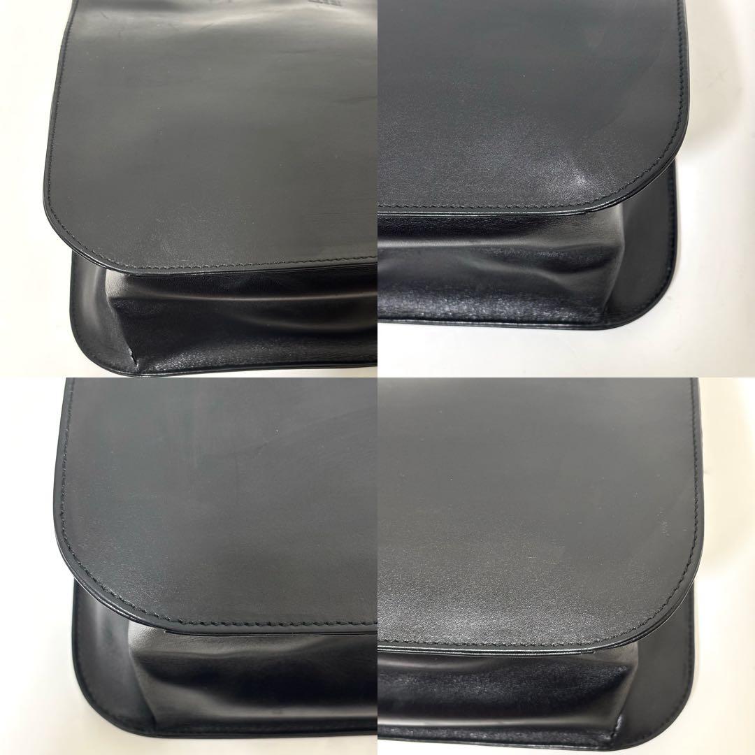 希少 美品 GUCCI ワンショルダー バッグ レザー ブラック 自立