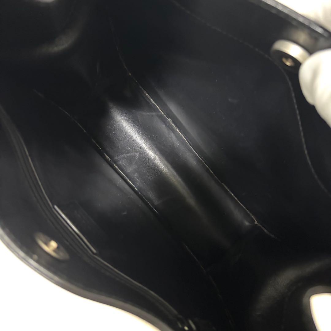 希少 美品 GUCCI ワンショルダー バッグ レザー ブラック 自立