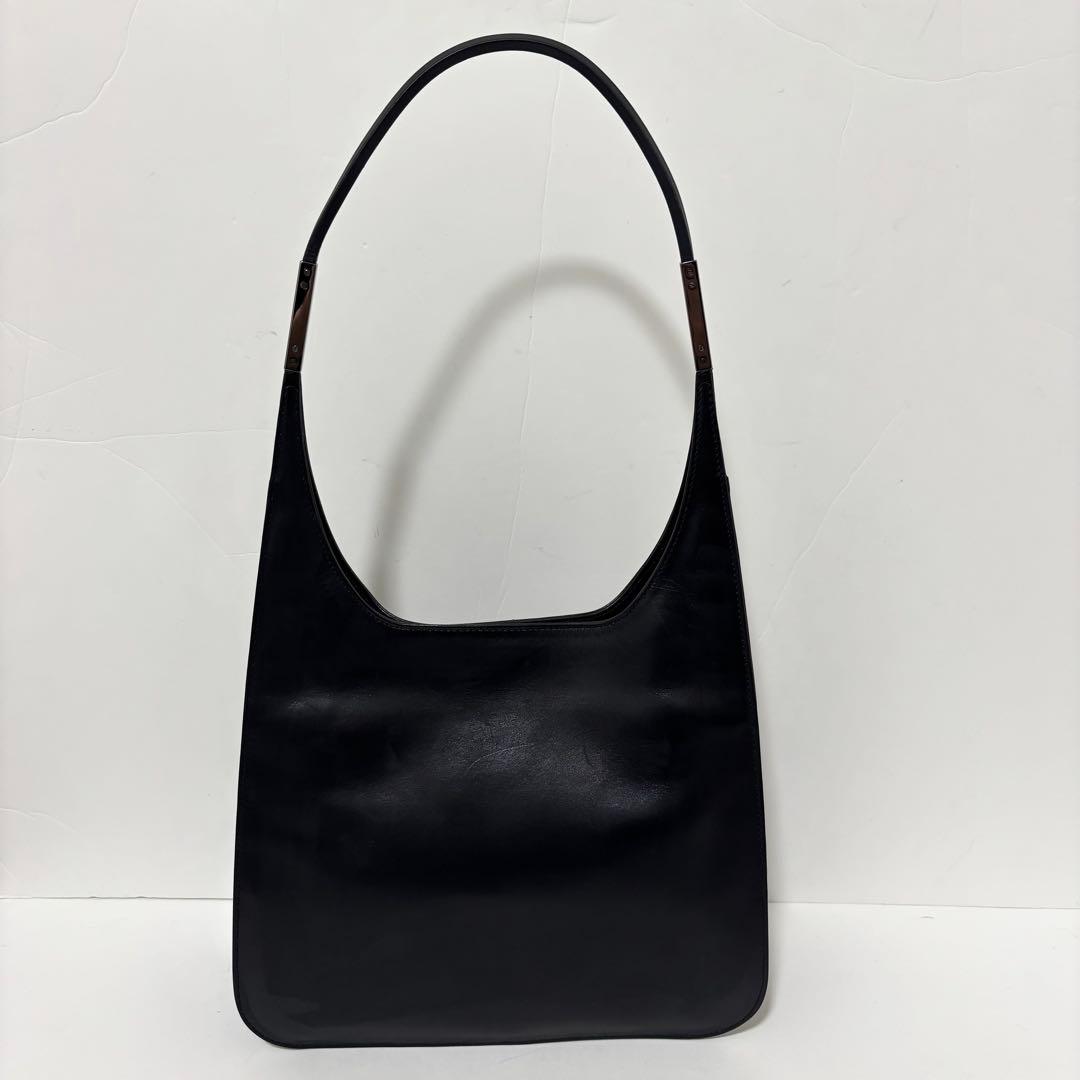 希少 美品 GUCCI ワンショルダー バッグ レザー ブラック 自立