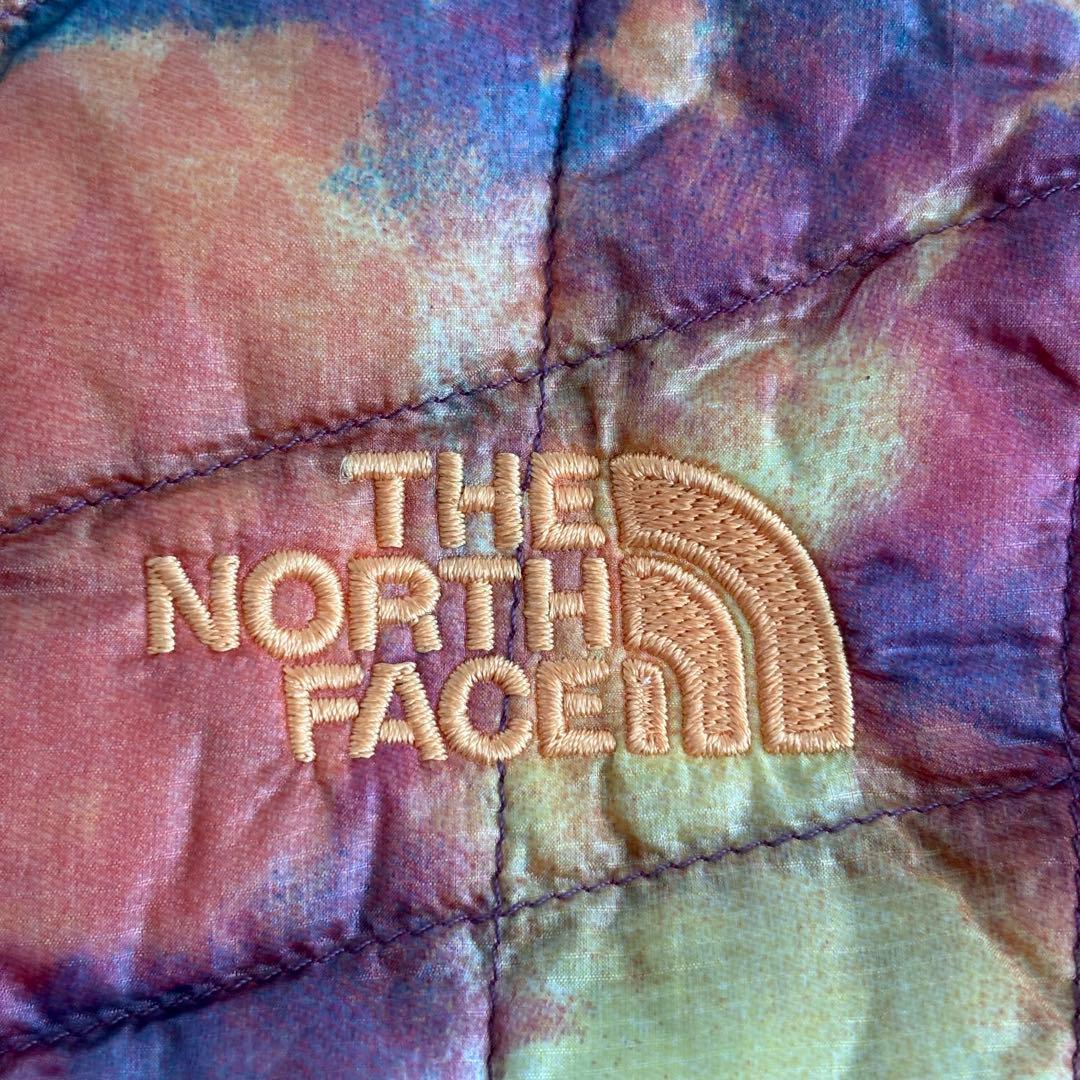 ザノースフェイス サーモボール ダウンベスト 美品 タイダイ柄 【XL】