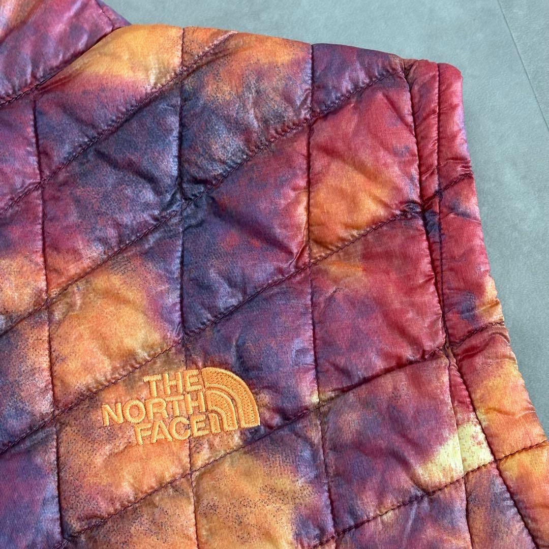 ザノースフェイス サーモボール ダウンベスト 美品 タイダイ柄 【XL】
