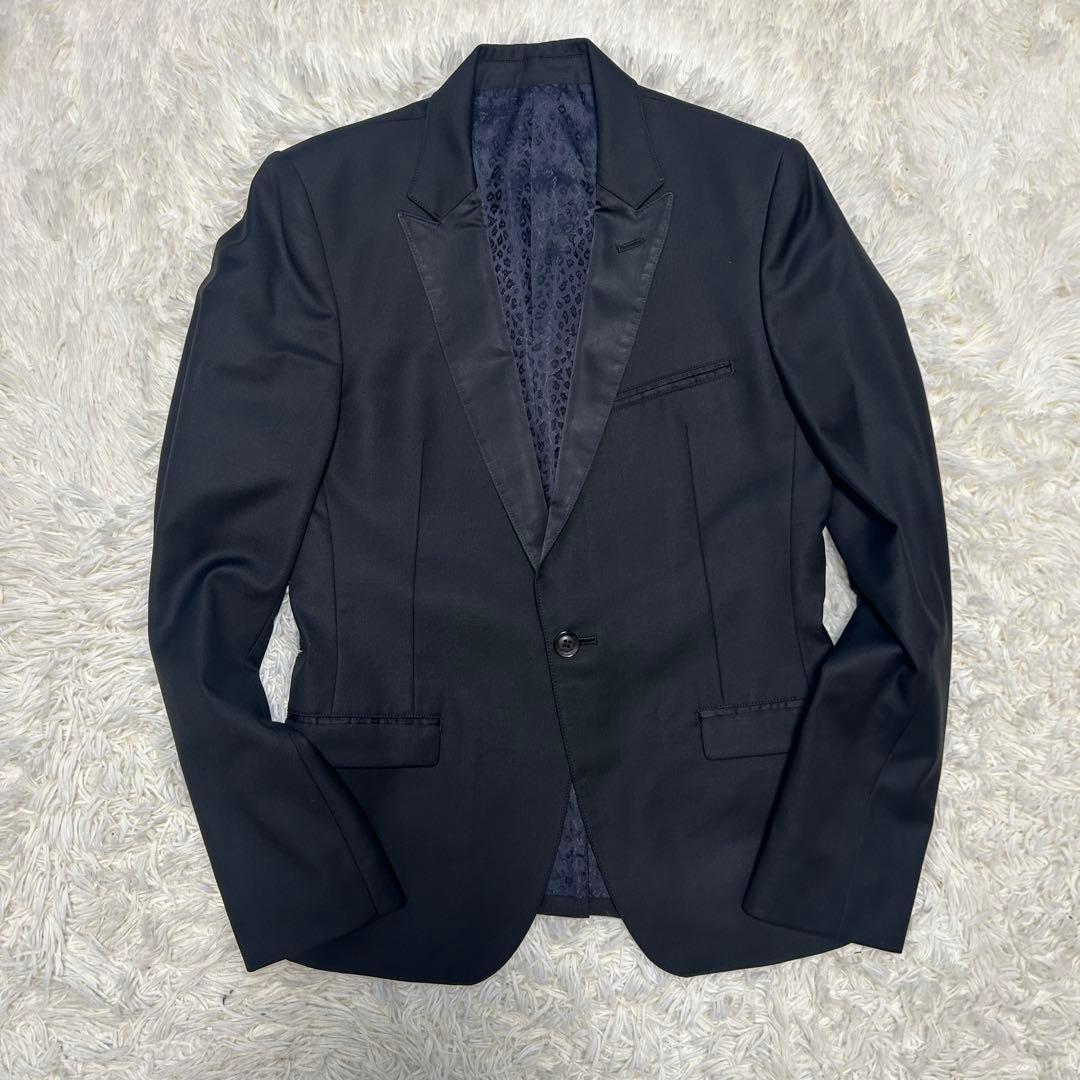 ラウンジリザード　カノニコ　レオパード　スーツ　セットアップ　ブラック　2