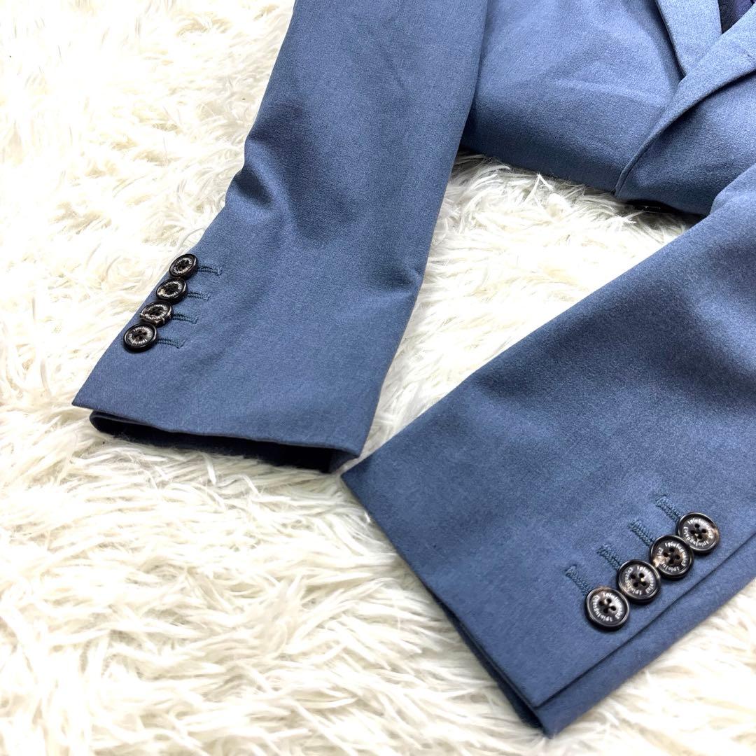 1piu1uguale3 コンフォート スーツ 上下 ストレッチ ブルー IV