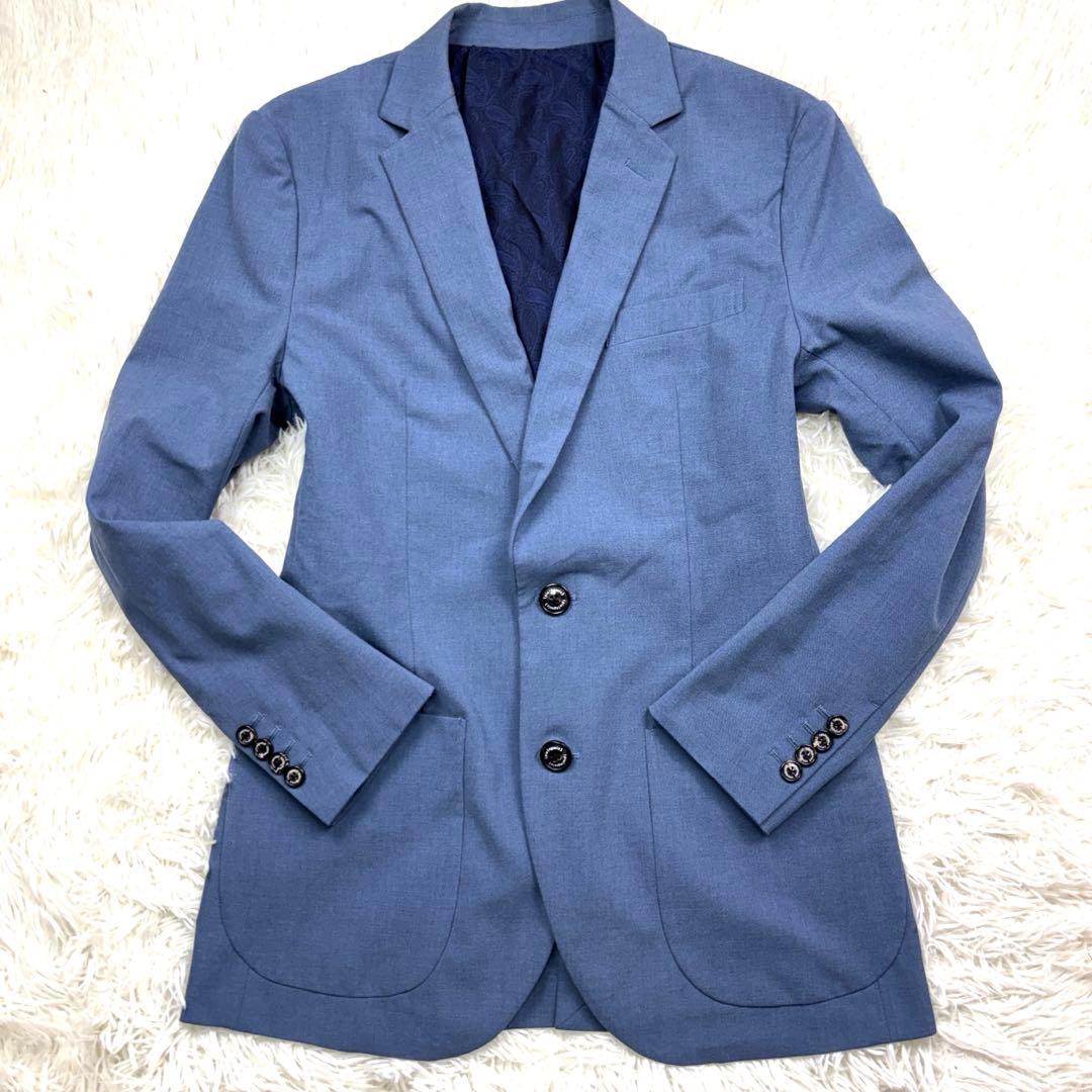 1piu1uguale3 コンフォート スーツ 上下 ストレッチ ブルー IV