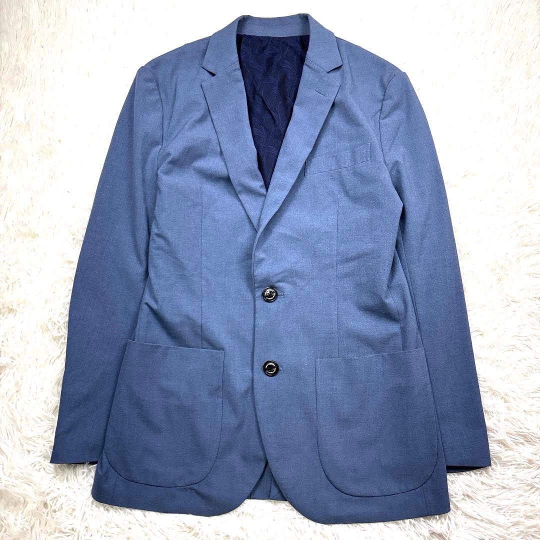 1piu1uguale3 コンフォート スーツ 上下 ストレッチ ブルー IV