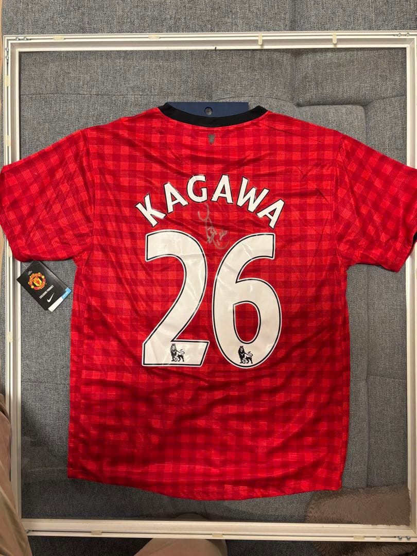 2012-2013マンチェスターユナイテッドマルチ直筆サイン入りユニフォーム