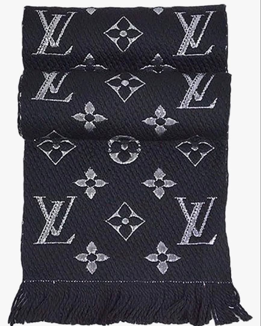 LOUIS VUITTON マフラー 黒・銀 M75833