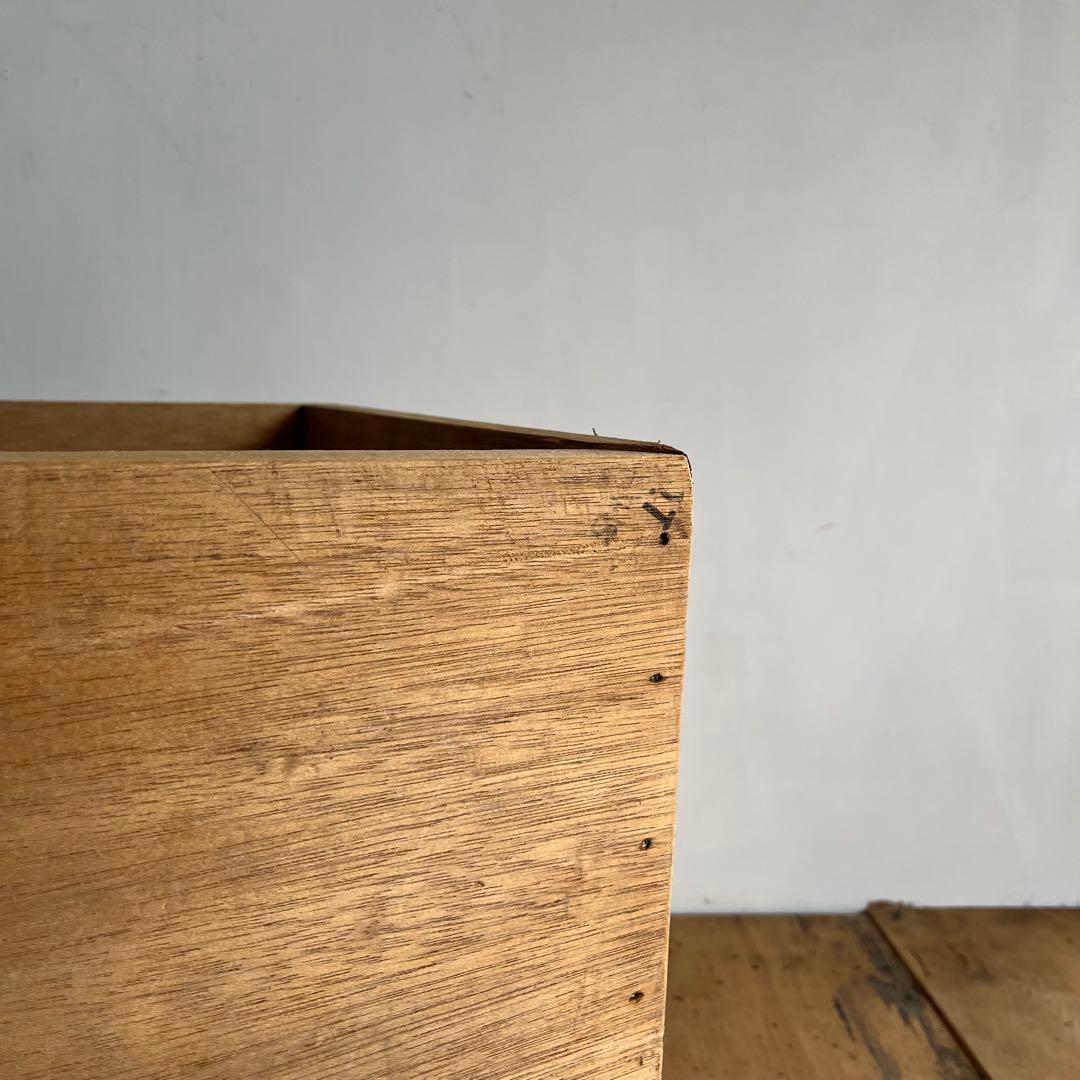 アンティーク ローボード シェルフ 仕切り棚 テレビ台 本棚 無垢材 無塗装 ②