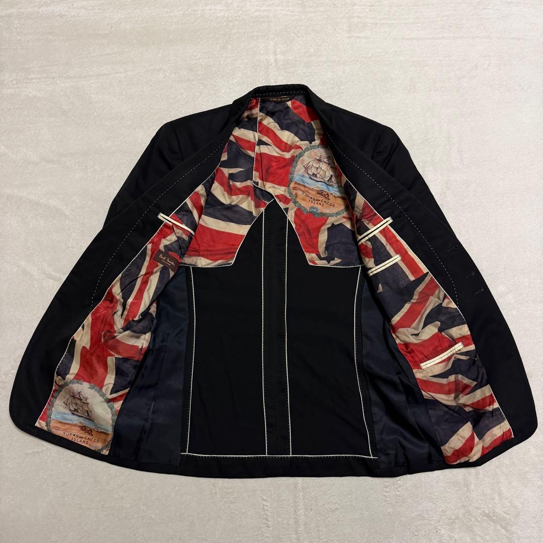 美品　ポールスミスコレクション　セットアップ　S 黒　イギリス国旗