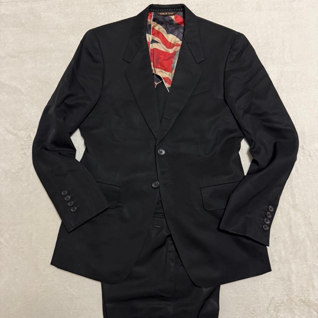 美品　ポールスミスコレクション　セットアップ　S 黒　イギリス国旗