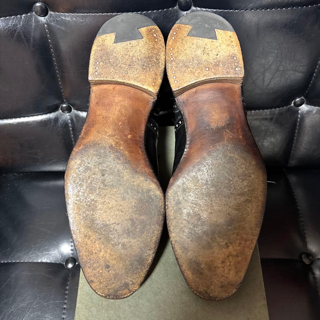 旧工場製 エドワードグリーン ワイルドスミス別注 カドガン カーフ 黒 高級靴