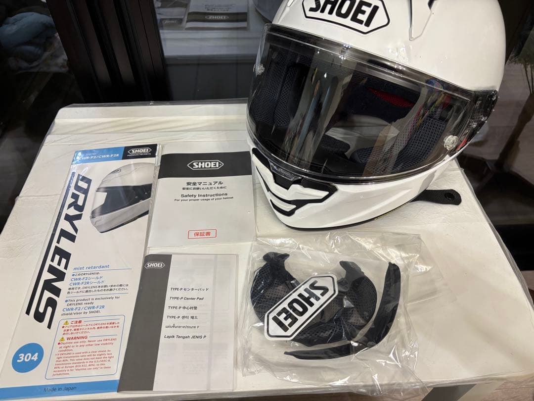 SHOEI フルフェイスヘルメット ホワイト　X-fifteen