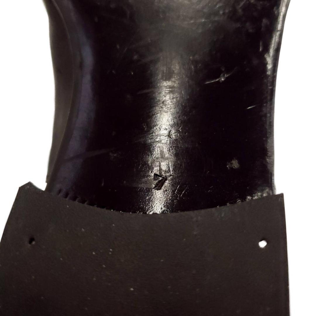 エンツォボナフェ　内羽根　プレーントゥ　本革　レザー　美品　US7　ブラック