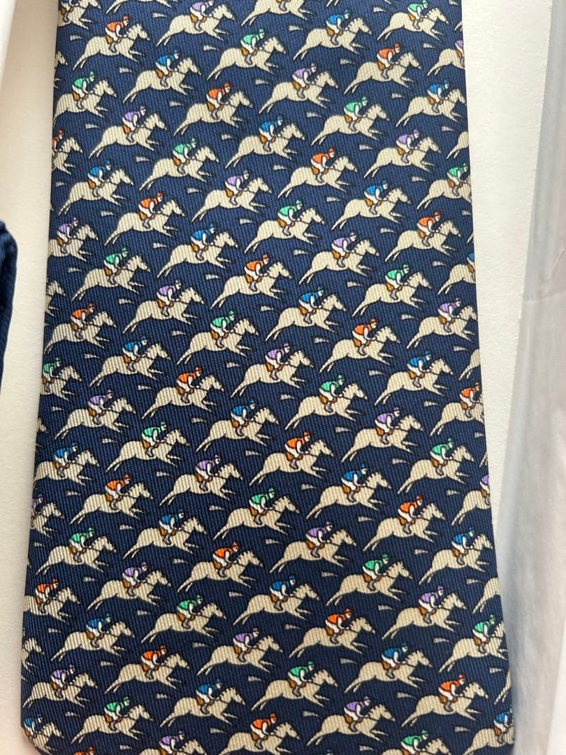 **新品タグ付き**HERMES エルメス ネクタイ&スカーフセット、ホース柄