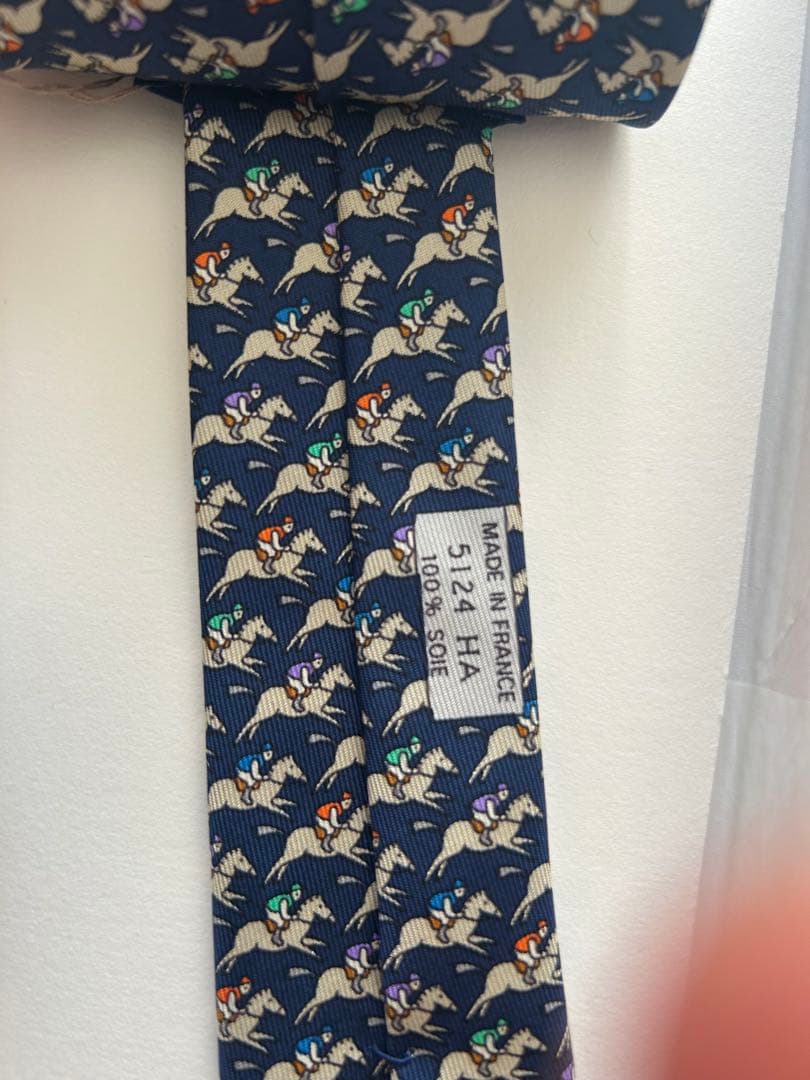 **新品タグ付き**HERMES エルメス ネクタイ&スカーフセット、ホース柄