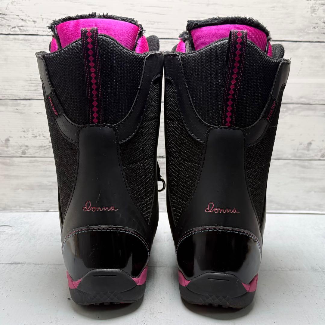 RIDE DONNA BOA スノボブーツ 23.5cm 黒ピンク【E-77】