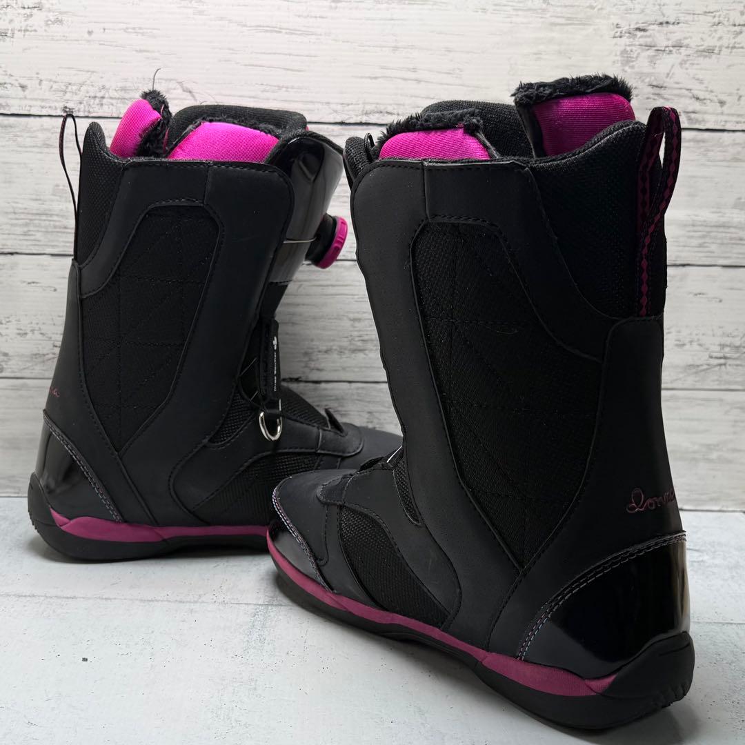 RIDE DONNA BOA スノボブーツ 23.5cm 黒ピンク【E-77】