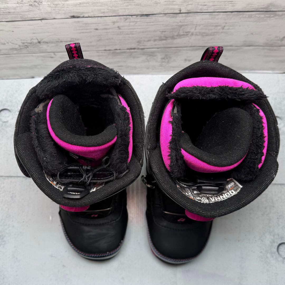 RIDE DONNA BOA スノボブーツ 23.5cm 黒ピンク【E-77】