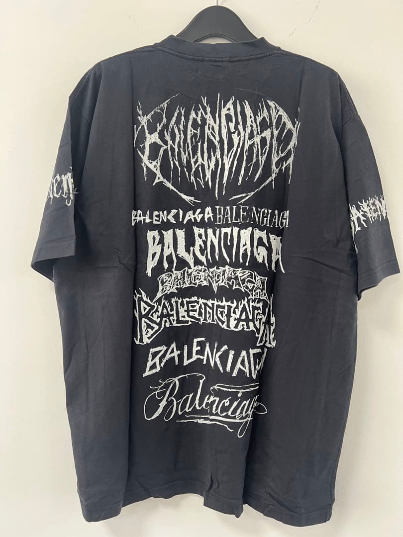 BALENCIAGA ブラック Tシャツ グラフィックプリント