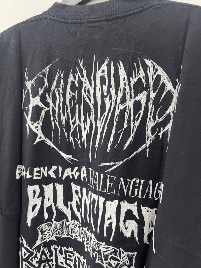 BALENCIAGA ブラック Tシャツ グラフィックプリント