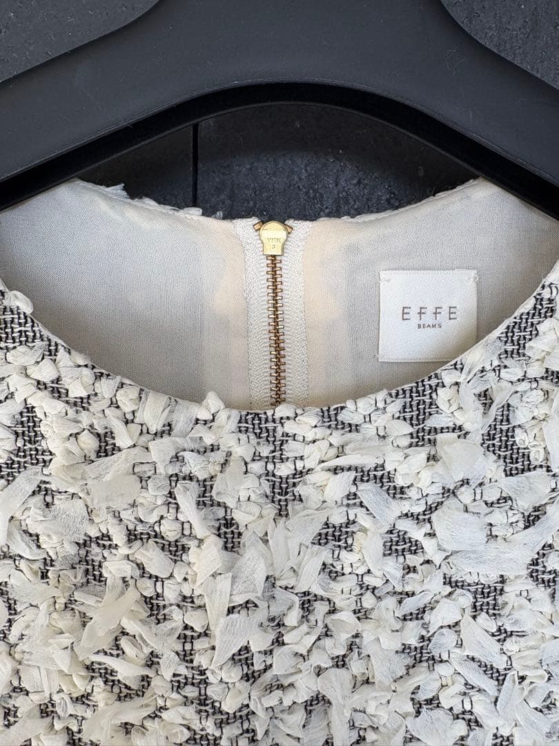 美品　EFFE BEAMS カラミリボン ブラウス