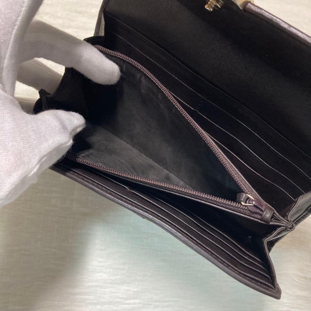 本日限定　美品　GUCCI グッチ　二つ折り　長財布　レザー　茶色　ロング　人気