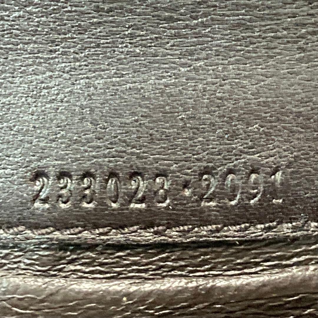 本日限定　美品　GUCCI グッチ　二つ折り　長財布　レザー　茶色　ロング　人気