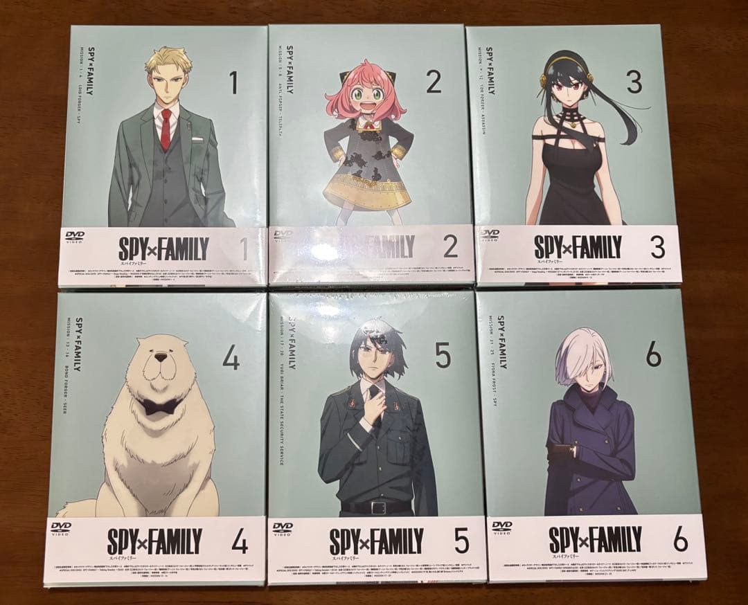 SPY×FAMILY DVD 初回生産限定盤 全6巻セット 新品未開封
