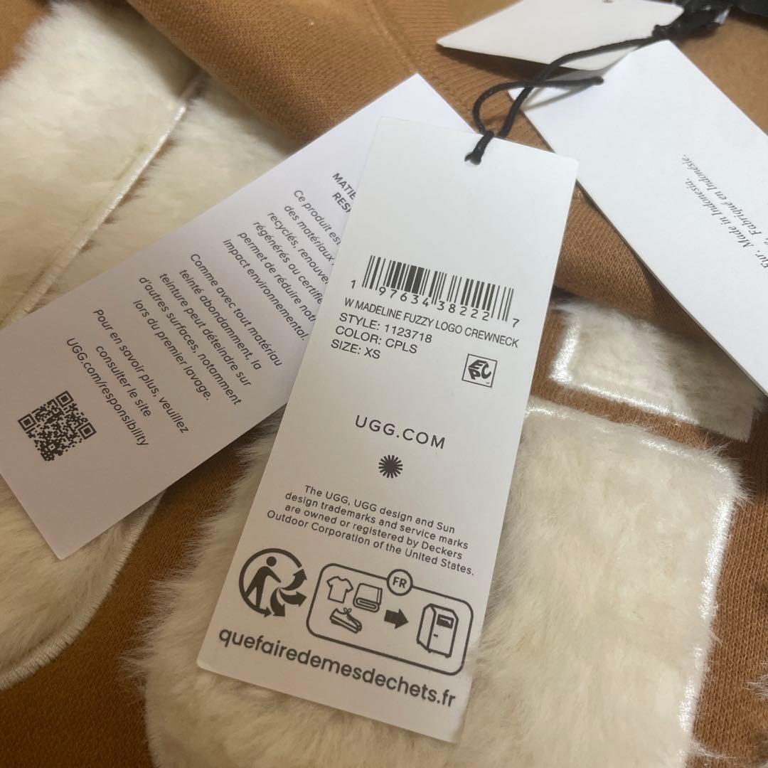 UGG フロントファーロゴ トレーナー XS 送料無料 即発送 即購入可