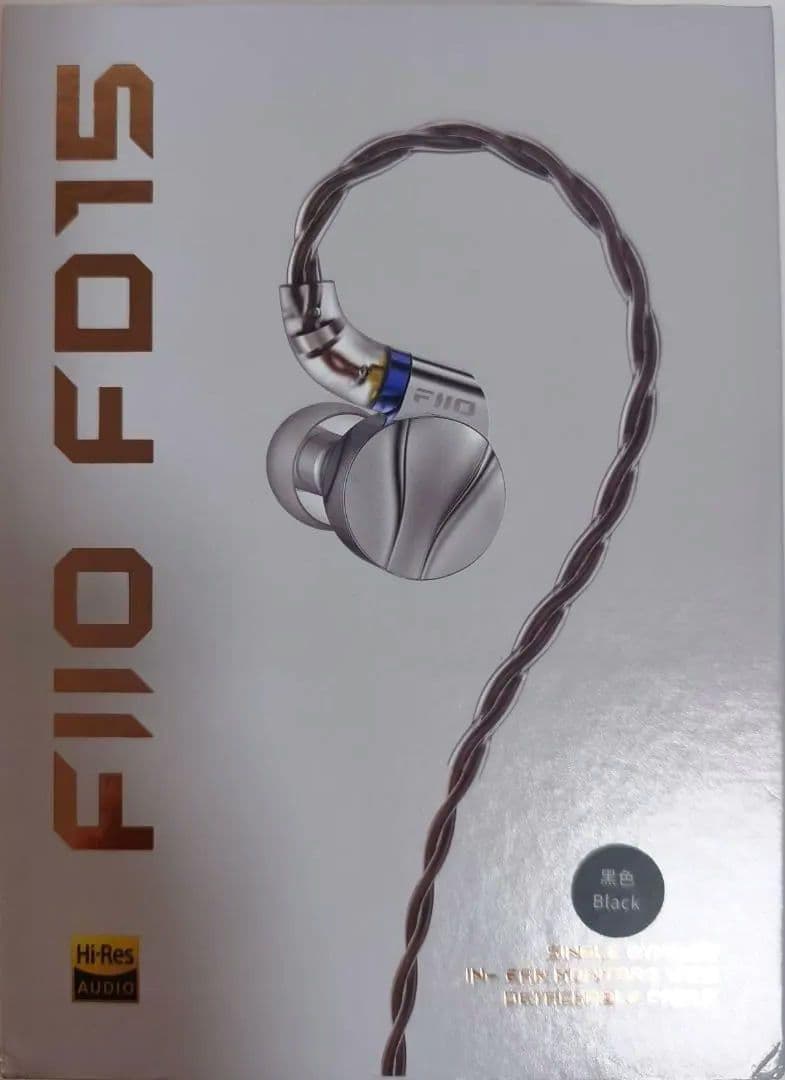 【動作確認のみ】有線イヤホン Fiio FD15 ブラック